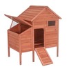 Aleko ALEKO Raised Fir Wood Chicken Coop / Rabbit Hutch - 44 x 30 x 48 in DXH002